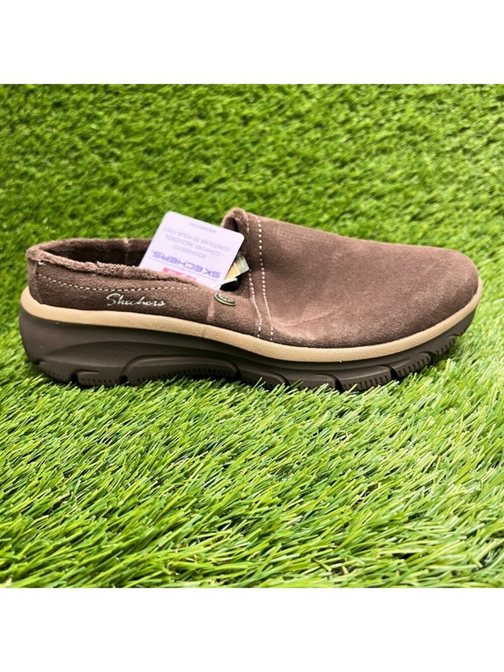 Skechers Easy Going Lovely Latte Womens Size 6 Chocolate Comfort Clogs Shoes